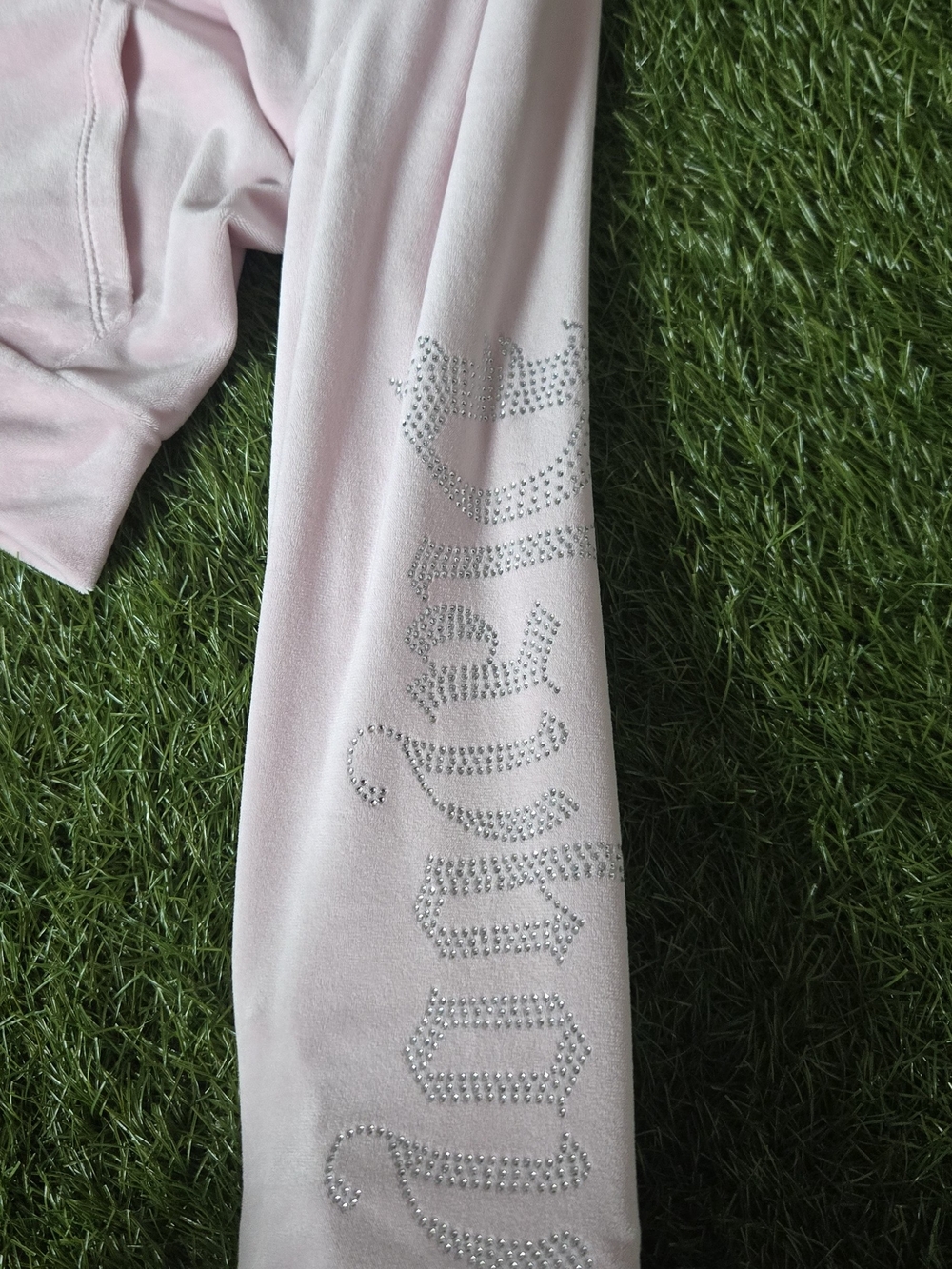PLAYBOY Pink Rhinestone Track Pants & Hoodie Set - Picture 3 of 6